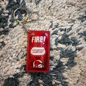 Taco Bell Fire Sauce Packet Keychain